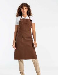 Latzschürze Damen Braun Nachhaltig
