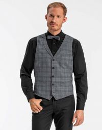 Karierte Herren Weste