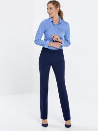 Business Hose Damen Blau