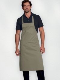 Olivgrüne Latzschürze