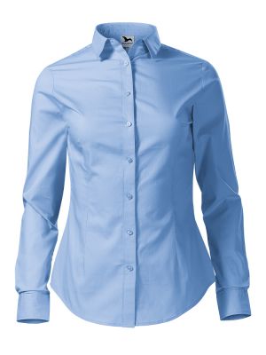 Hellblaue Baumwollbluse