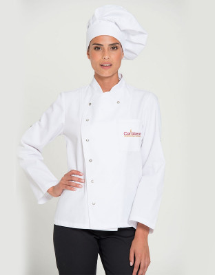 Kochjacke Damen Weiß