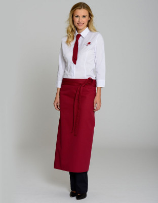 Damen Schürze in Weinrot