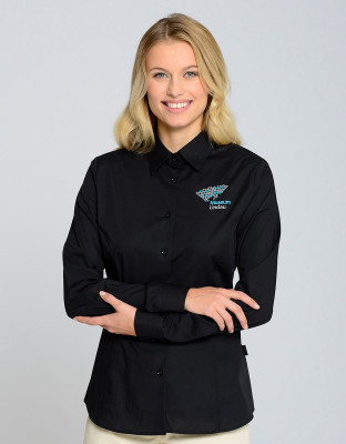 Schwarze Damen Bluse