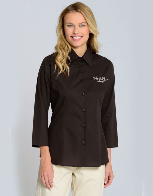 3/4 Arm Bluse in Braun