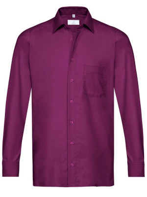 Herrenhemd langarm Lila