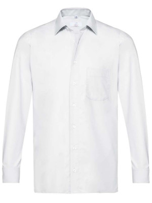 Herrenhemd langarm Weiß