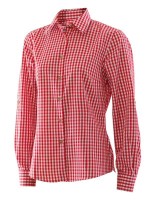 Trachtenbluse Rot kariert Damen