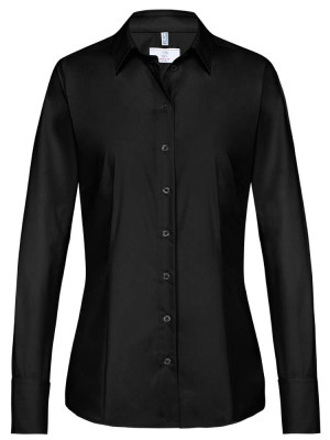 Damenbluse Langarm in Schwarz