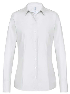 Damenbluse Langarm in Weiß