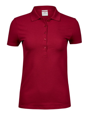 Poloshirt Damen Dunkelrot