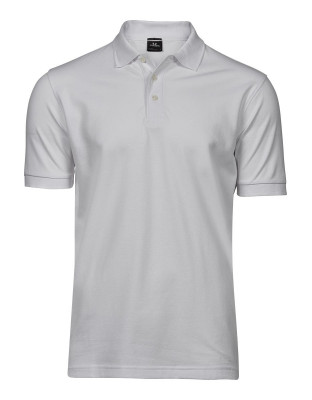 Poloshirt Herren Stretch Weiß