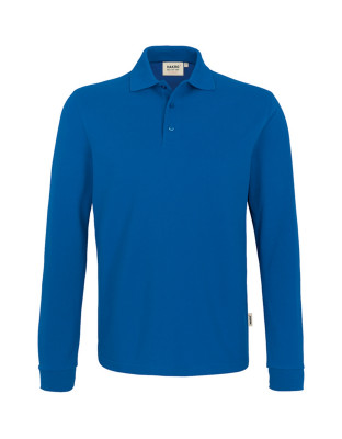 Langarm Poloshirt Herren in Blau