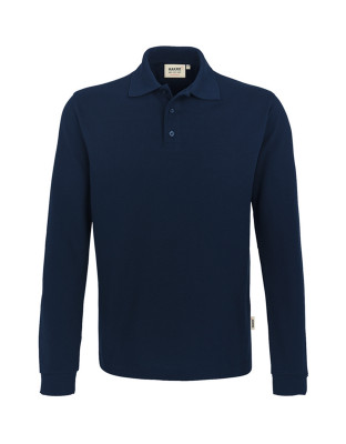 Langarm Poloshirt Herren Dunkelblau