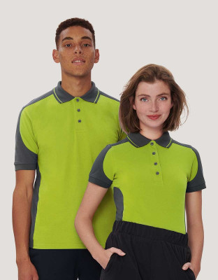Damen Performance Poloshirt Contrast