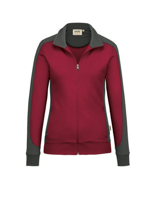 Damen Sweatjacke Weinrot