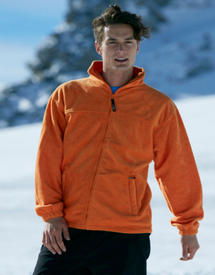 Fleecejacke Herren Orange