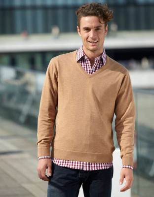 Strickpullover Herren Hellbraun