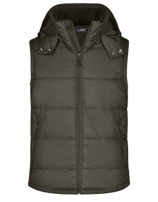 Herren Steppweste mit Kapuze