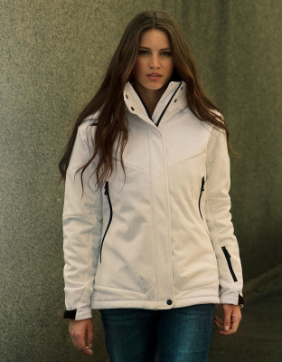 Weiße Softshelljacke Damen