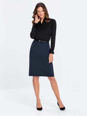 Bleistiftrock Dunkelblau