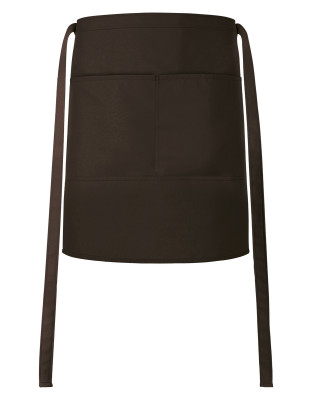 Bistroschürzen Dunkelbraun besticken