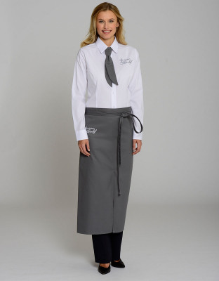 Kellner Schürze Dunkelgrau