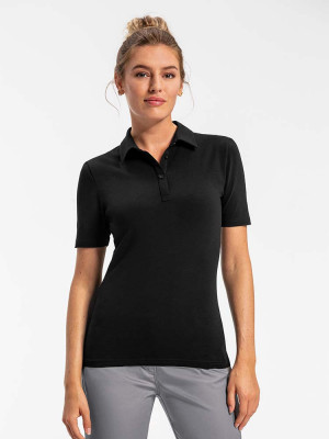 Damen Poloshirt Schwarz