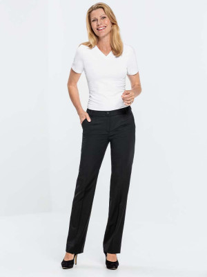 Damen Business Hose Schwarz