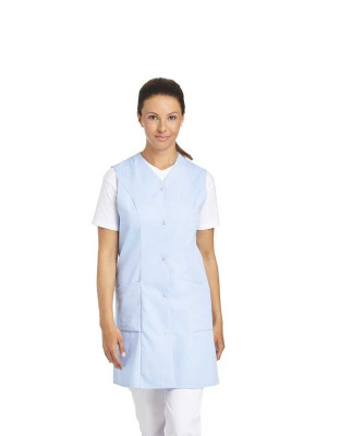 Damen Arbeitskittel Hellblau