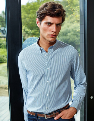 Hemd blau-weiß gestreift