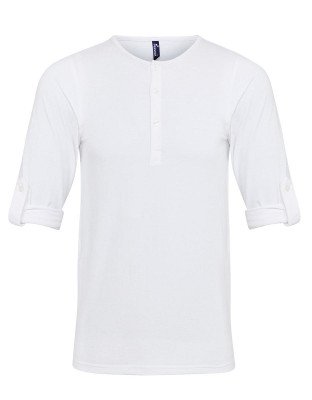 Henley Langarmshirt Herren