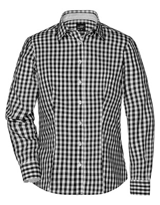 Karo Bluse schwarz-weiß