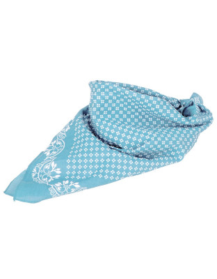 Trachtentuch in Hellblau