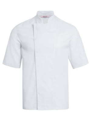 Kurzarm Kochhjacke Weiß