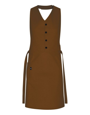 Damen Service Schürzen Braun