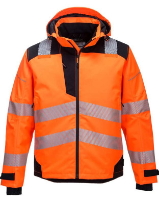 Atmungsaktive Regenjacke orange