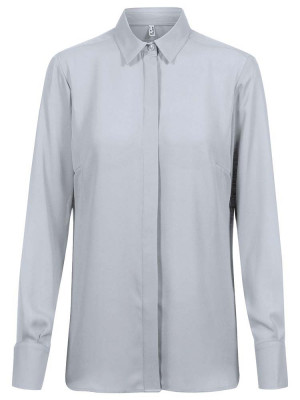 Chiffon Bluse Grau