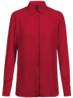 Chiffon Bluse Rot