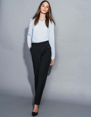 Daniel Hechter Damen Hose Tailored Dunkelblau