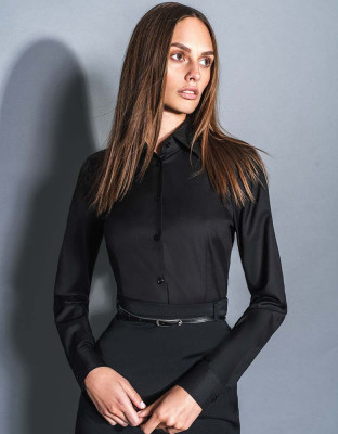 Daniel Hechter Damen Bluse Schwarz