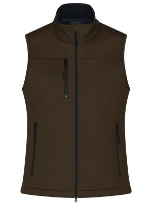 Softshell Weste Damen Braun