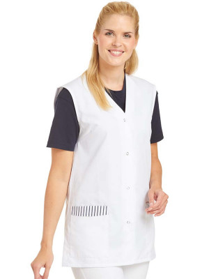 Weiße Kasack Schürze