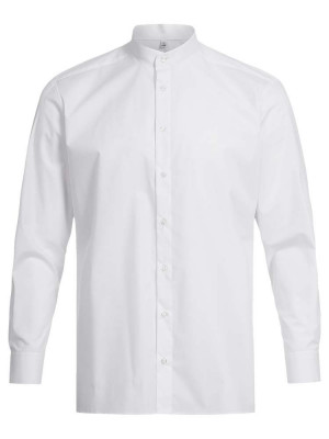 Weißes Hemd mit Stehkragen