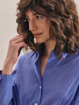 Seidensticker Damen Bluse Blau