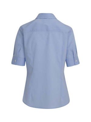 Hellblaue Damen Bluse Kurzarm