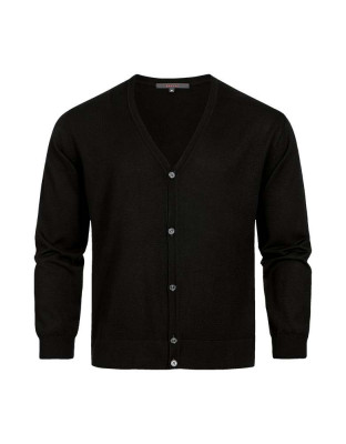 Strickjacke Herren Schwarz
