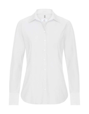 Weiße Business Damen Bluse