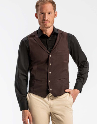 Herren Serviceweste Braun
