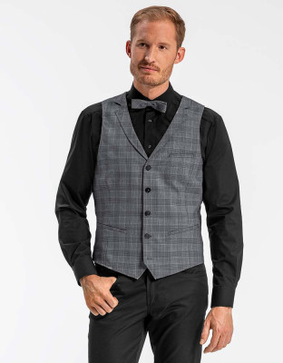 Karierte Herren Weste